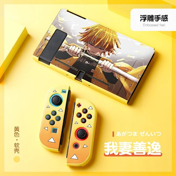 Anime Demon Slayer Case till Nintendo Switch NS Joy Con Controller Kawaii Soft Silikon Cover Tillbehör Barnpresent 10 For Switch NS
