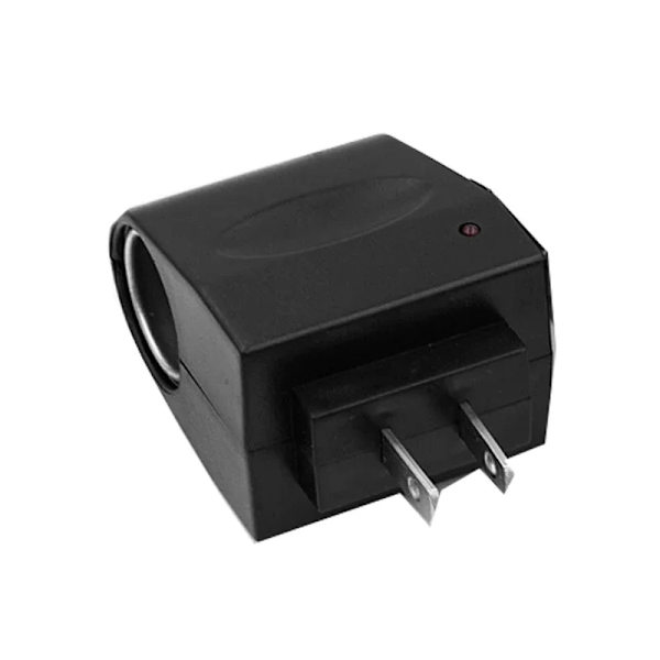 Hemma AC-adapter med billaddare EU-kontakt 220V AC till 12V DC Använd för bilelektronik 1000mA 12W--US PLUG