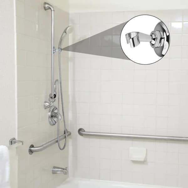Dusjhodeholder, Dusjhodeholder, Dusjhodeholder i sinklegering, Dusjhode med ekspansjonsskrue, 360° justerbar
