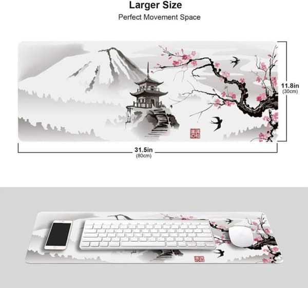 Gaming Musematte, Stor Størrelse, Skrivebordsmatte