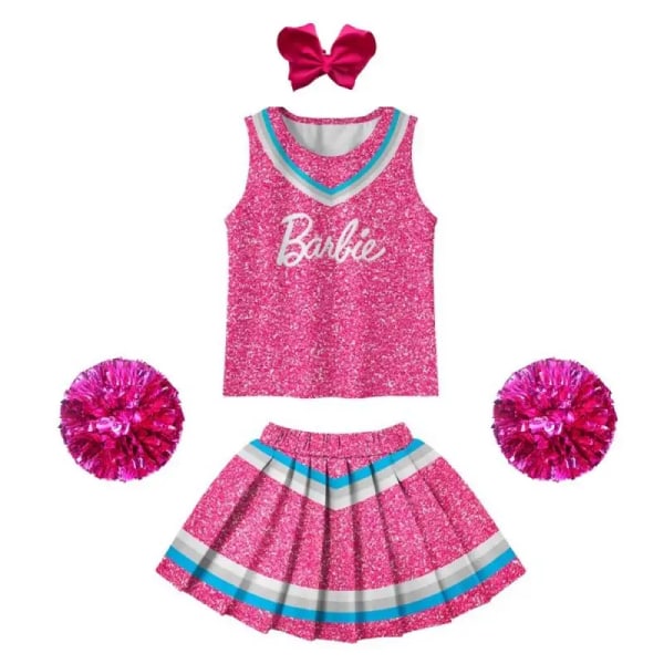 Barbie Kjol Kawaii Cartoon Animation Söta barn Halloween Cos Cheerleader Performance Kostym Barn Present skirt1 height-110