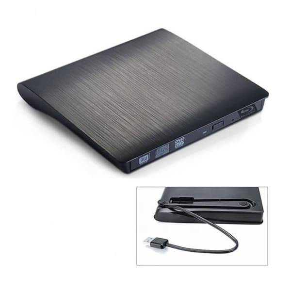 Svart Ekstern Optisk Stasjon USB 3.0 BD-ROM Blu-ray 4K 3D CD-VCD-DVD Brenner For Stasjonær PC Laptop Notebook