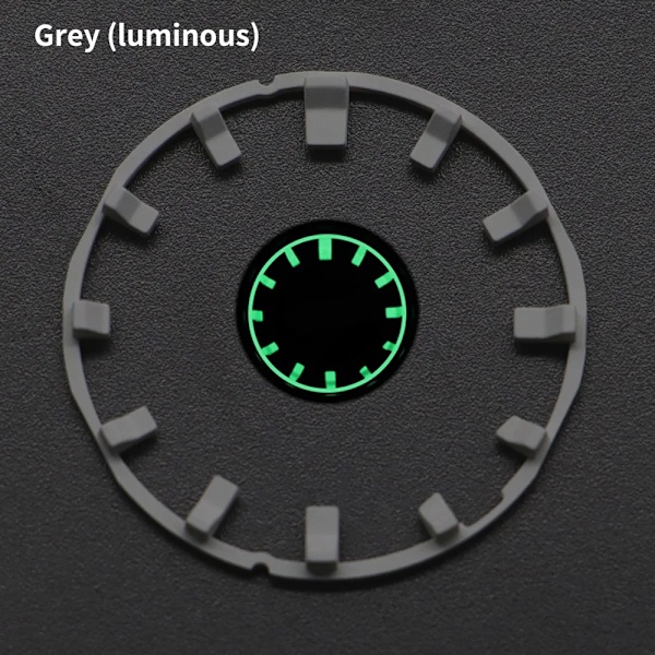 För GA2100 GA2110 Luminous Hour Marker Dial Watch Pointer Scale Ring Index Modification Dial ga2110 Watch Mod Kit Tillbehör Grey Luminous