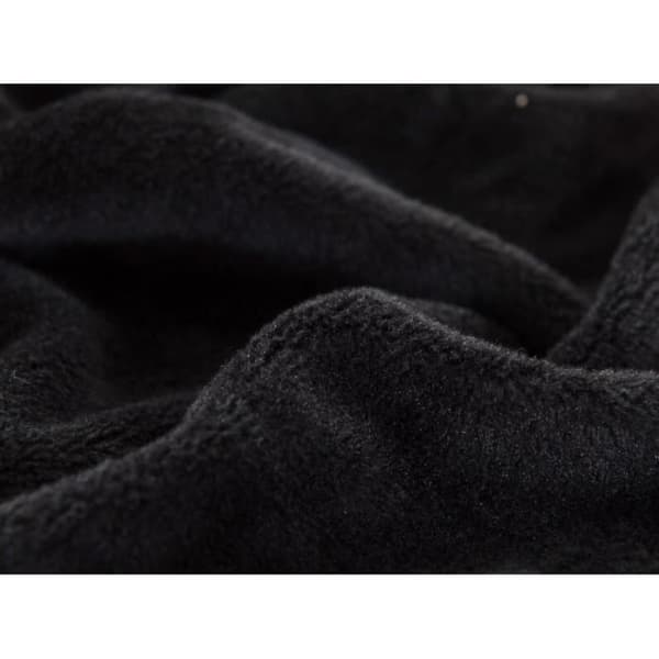 Fløyels Sofatrekk 2-seters 145-185cm Elastisk Spandex Tykt Sofatrekk Svart Black