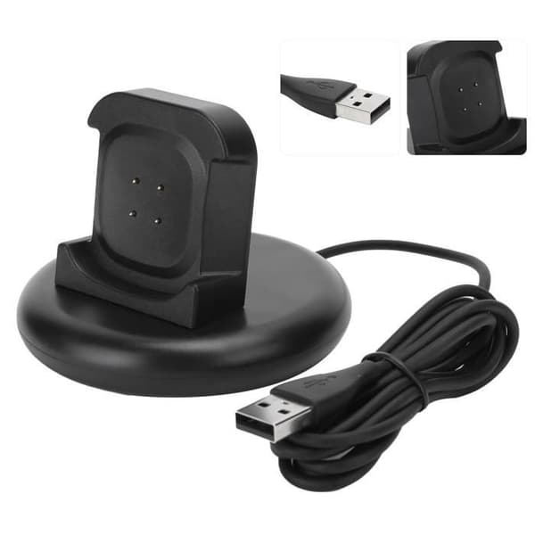 KAI Mini Ladestation til Fitbit Versa3-Sense Bærbar Smartwatch Opladerbase