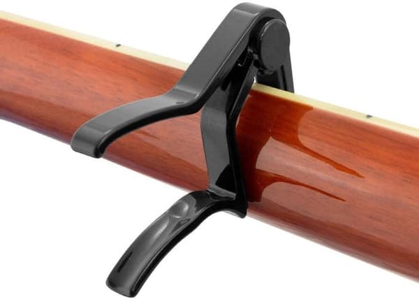 Gitarr Capo - Svart Folk Klassisk Gitarr Capo Ukulele Stämapparat Metall Capo