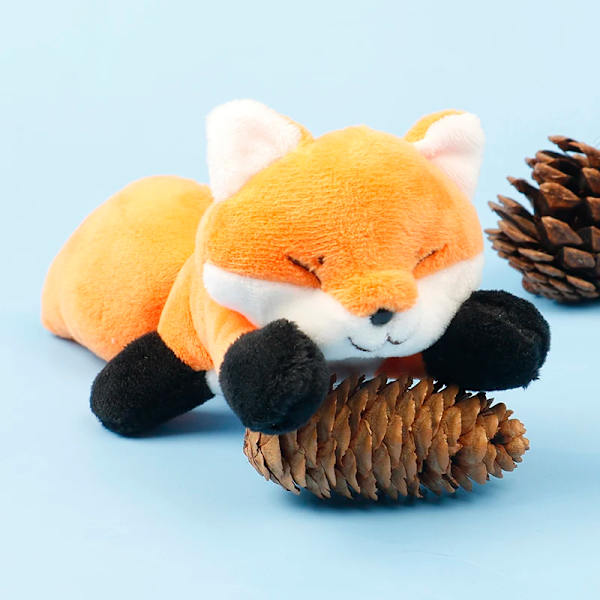 Söt 1st Mini Little Fox Docka Tecknad Plysch Brosch Par Söt Klädnål Pojkar och Flickor Skolväska Väska Pendelleksak