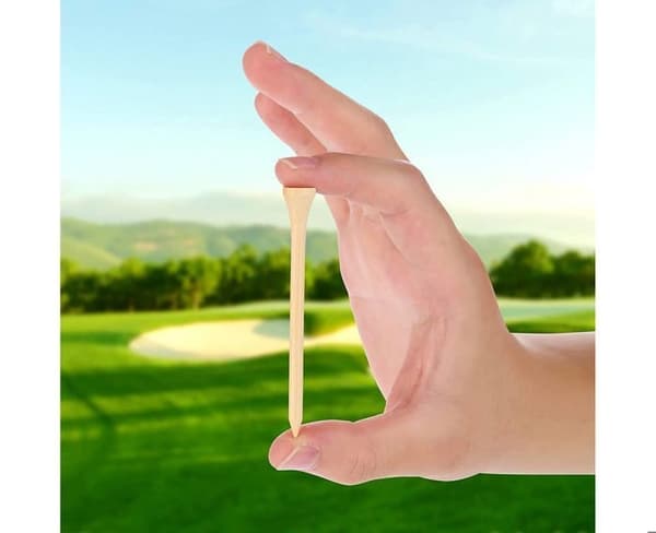 100 st Golf-peggar, Tålig Bambu, Originalfärg, 83mm*10.8mm*4.5mm