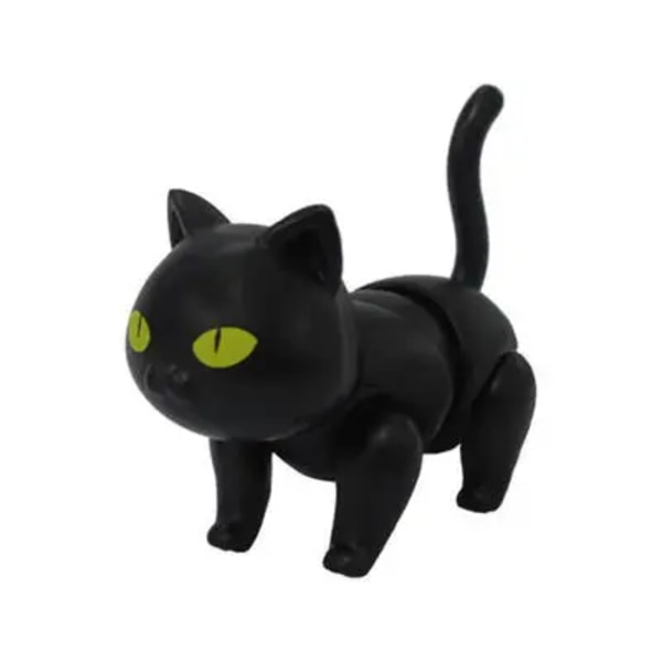 6 cm ny Original docka 7 leder Kattdocka leksak Kan äta fisk katt Lovely Pet shop djur actionfigur små dockleksaker A