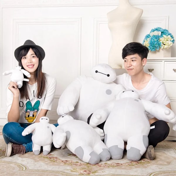 Disney Big Hero 6 Baymax stoppade dockor överdimensionerade plyschleksak Mjuk Söt bomullsmodell Dockor Kudde Barnleksaker Sovrumsdekoration WHITE 20cm