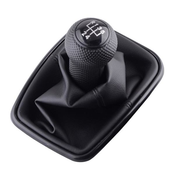 12mm 5/6-växlad bilväxelspaksväxelreglage Gaitor Boot för Volkswagen VW 1999-2004 Golf 4 IV MK4 GTI R32 Bora Jetta MT-svart 5-växlad Black 5-Speed