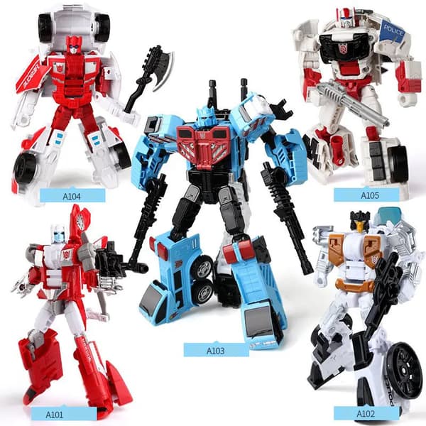 Haizhixing 5 i 1 Bruticus Devastator Superion Defensor Transformationsrobot Bil Action Figurer Flymodel Børn Drengelegetøj