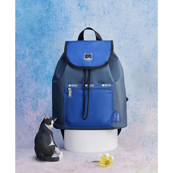 Lesportsac Kawaii Damtygväska Cat Co Branded Series Söt printed handväska Cross Body Bag Tote Bag 23