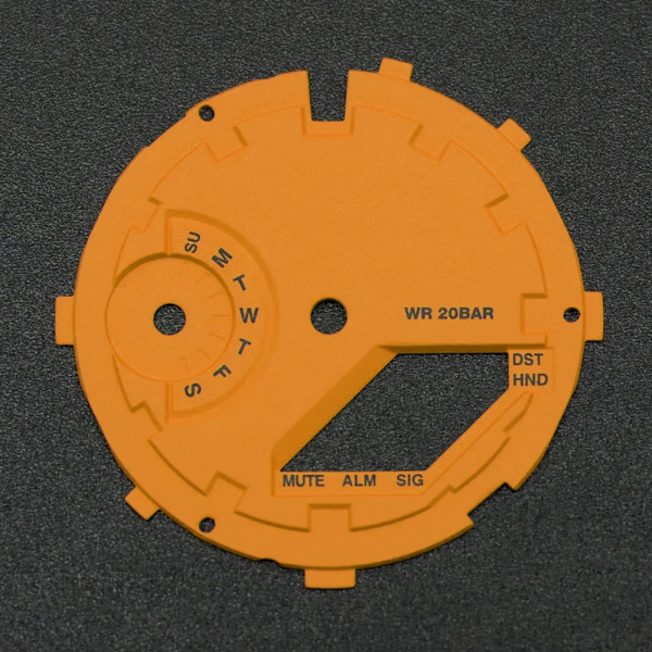För GA2100 GA2110 Luminous Hour Marker Dial Watch Pointer Scale Ring Index Modification Dial ga2110 Watch Mod Kit Tillbehör 0147OrangeB