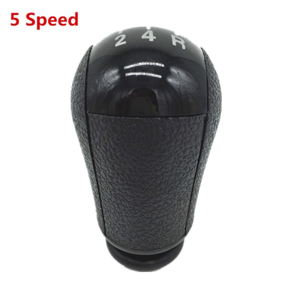 För Ford Focus 2 Mondeo MK2 2004 2005 2007 2008 2009 2010 2011 Car Styling Växlingsknopp Spak Gaitor Shifter Boot Cover Case-5 Speed ​​Svart knopp 5 Speed Black knob