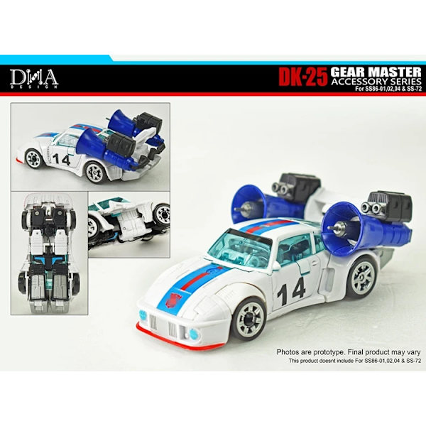 I lager DNA Design DK-25 Upgrade Kit För SS86 Rod Jazz Kup SS72 Starscream Can Split Sales SS72 Parts Only