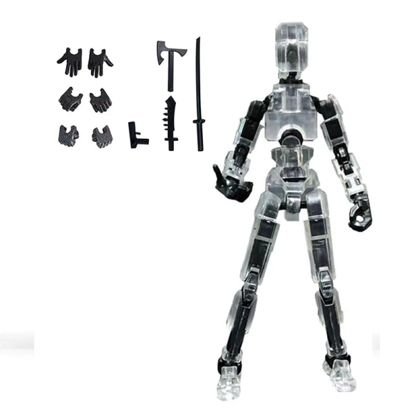 Titan Robot Action Figur 3D printed med full artikulation för Stop Motion Animation 13 Action Figur Dummy A5