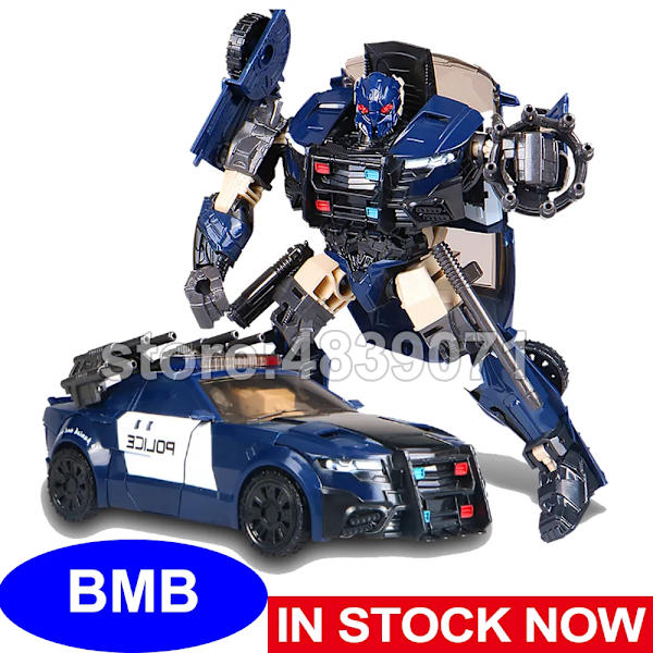 BMB Transformation G1 Barricade TF5 Polisbilmodell Voyager Oversize Action Figurleksaker No Original Box