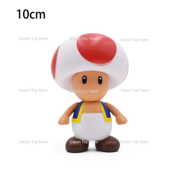 1st Mini Mario Bros Figur Bowser Princess Peach Padda Goomba Grön Yoshi Donkey Kong Koopa Troopa Cappy Goomba Action Model Toy L