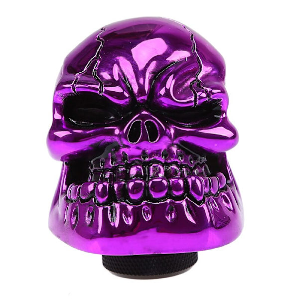 Växlingsknopp Växelspaksknopp Big Mouth Buck Tänder Skalle Växelspak Pomo Marchas Manuell / Automatisk Biltillbehör-Lila Purple