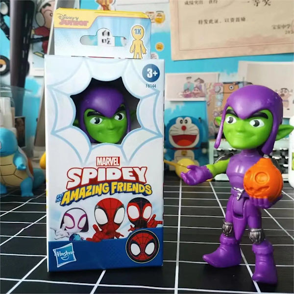 [I lager] Marvel Legends Spiderman Spidey och hans fantastiska vänner Actionfigur Dockfigurer Modell för barn Barn Presenter Leksaker Khaki In Stock