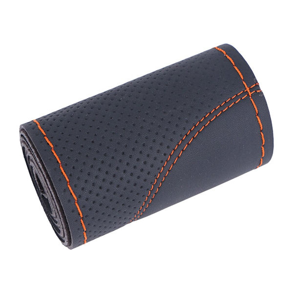 (Orange Line) DIY- cover Universal 38cm cover för ratt Andas och halkfri case Orange Line