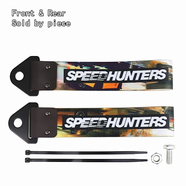 JDM Racing-Sangle De Tourquering Universal, Race dragkrokar, krok av nylon bilsläpvagnssträngar för hastighetsjägare, initial dragstång, JDM 18