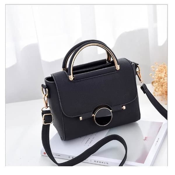Håndtaske - BBDG - b101 - Luksuslæder - Sort - 26x18x9cm Black