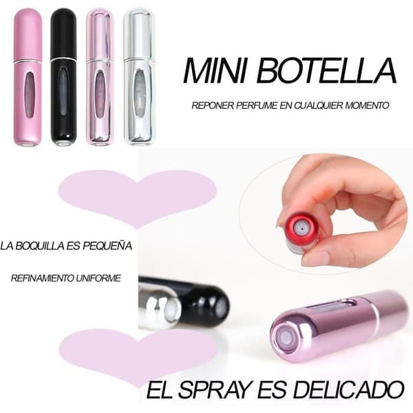 mini portabla 5 ml sprayflaskor, lämpliga för resor och utflykter