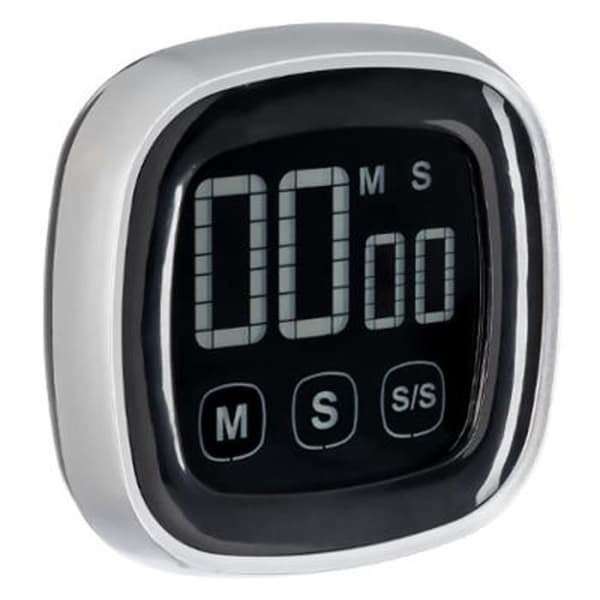 (Sølv) Digitalt Kjøkken Timer  \"Magnetisk \" 7cm Sølv Money