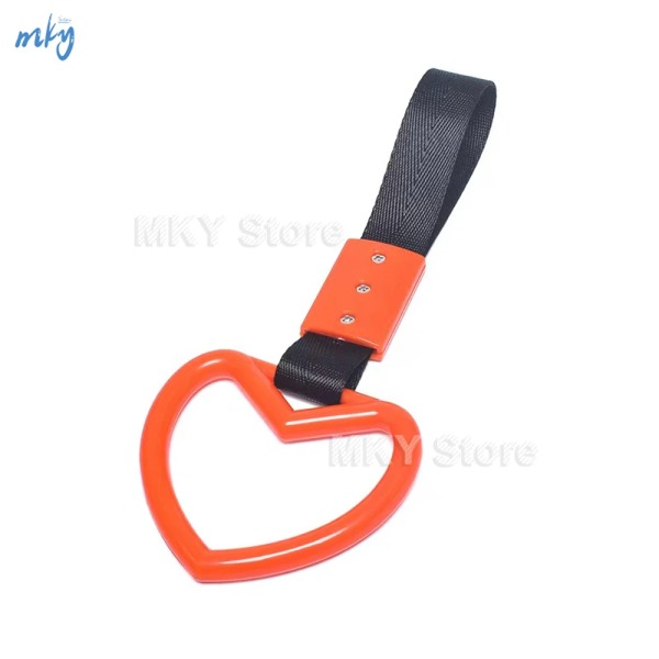 Love Train Bus Hand Strap, Tsurikawa Ring Kuddar Styling, Drift Charm Strap, Drift Car, Dragbältesdekoration, 1st B orange