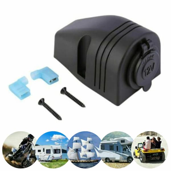 Bil Sigarettenner Socket Strømplugg Uttak Monteringsutstyr 12V/24V Strømuttak Auto Reservedeler
