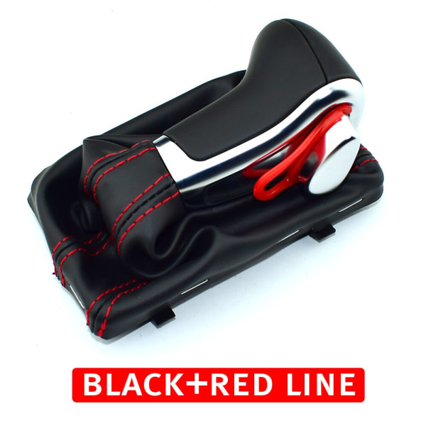 Automatisk växlingsknopp För Audi A6 C6 A3 8P A4 B8 A5 Q5 2009 2010 2011 2012 2013 2014 4G1 713 139 R-Röd linje svart Red line black