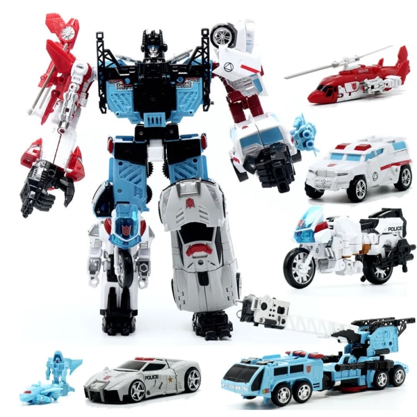 Transformation Defensor IDW Combiner 6in1 set War Team Collection TF Modell Action Figur Robotleksaker 5IN1 Bil 901 NO LÅDA 6IN1 Defensor