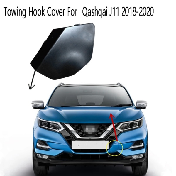 Dragkrok för främre stötfångare Nissan Qashqai J11, cover, 2018-2020