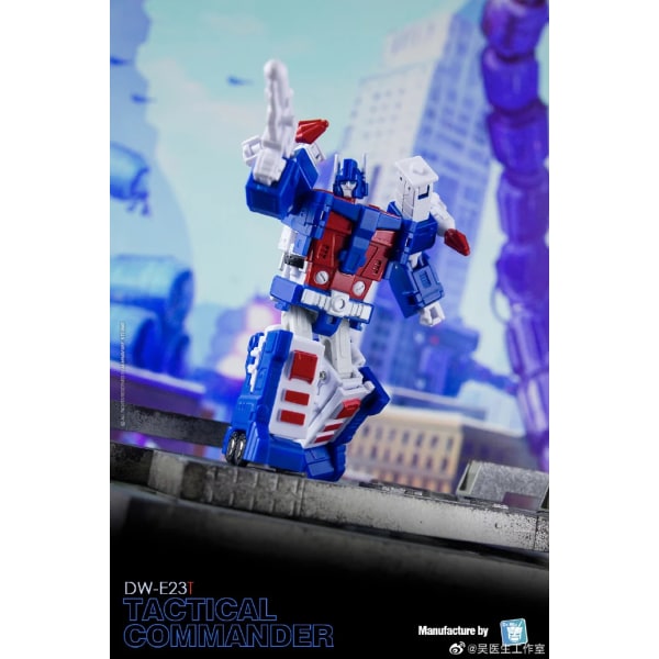 【I lager】 NYHET DR. WU Transformation DW-E23 DW-E23T DW-E23D DW-E23B DW-E23P MINI Magnus Tactical Commander G1 Action Figur 6cm Only Black Armor