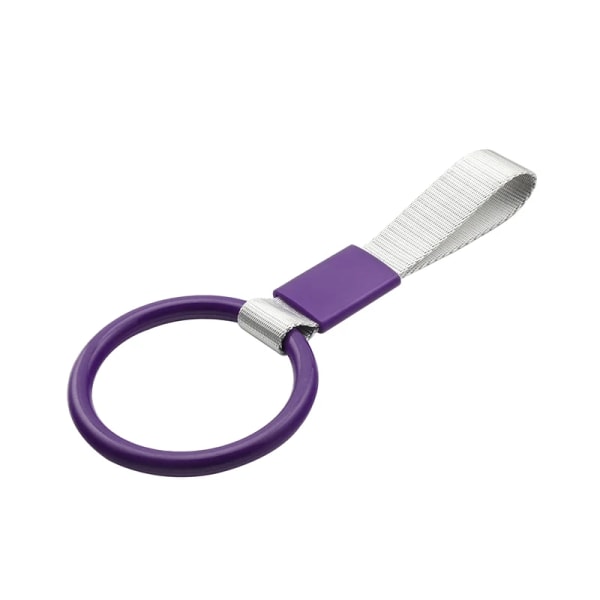Universal för bil, hjärt/cirkulär form, för bilsläp, bussarmstödsring, tunnelbana, varningsring för bakre stötfångare Purple round
