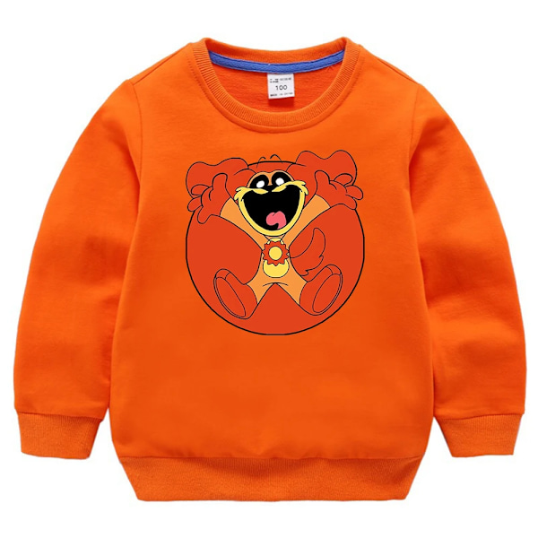 Leende Critters Sweatshirts Barn Tecknad Game Print Toppar Barn Casual Sportig Långärmad Topp Barn Höst Vinterkläder BB194 150