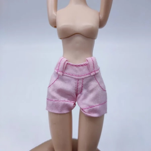 en mängd olika kläder shorts byxor Kjol för 30cm docka mode cool docka gymnasiedocka Yellow