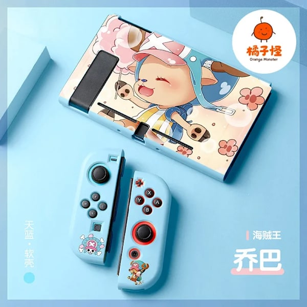 ONE PIECE Luffy Zoro Ace TPU mjukt case Joycon Cover för Nintendo Switch NS OLED-konsol Kristallfodral Tillbehör ONE PIECE 01 For Switch OLED