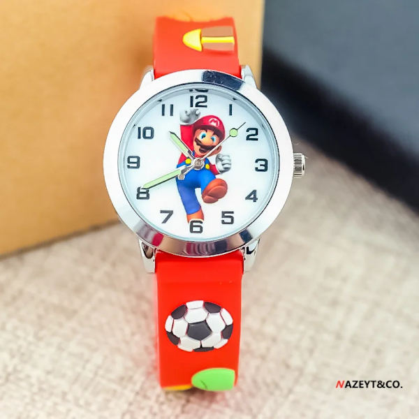 Super Marios Watch för barn Marios Brothers Cartoon 3D-spel Anime Character Quartz Electronic Watch Födelsedagspresenter 9