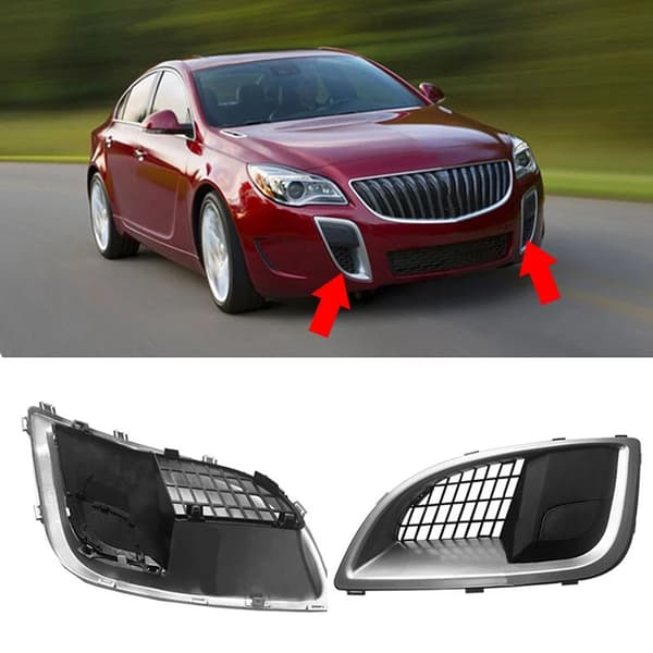 Tåkelysgrill for Buick Regal GS 2012-2017, tilhengerdeksel, frontfangerlys, racinggriller
