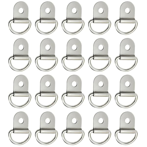 090E - D-ring til fastgørelse for T.U.K, overflademontering, 20 stk. hesteboks snore