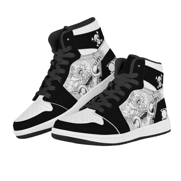 Naruto Anime Skor Herr Dropshipping Kakashi Itachi Cartoon Cosplay Sneakers One Piece Luffy Ace Högtopp Löparskor Barn Present 12 48