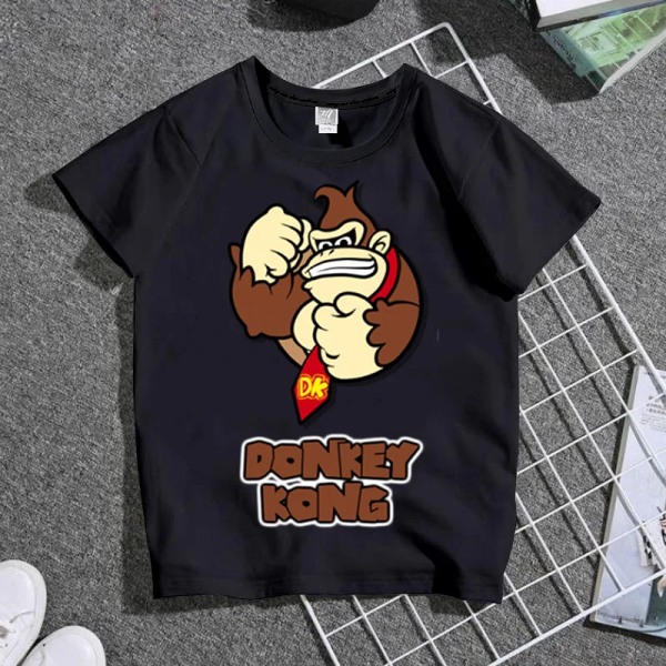 Super Marios Bros Cosplay T-shirts för barn Söt Anime Figur Waluigi Wario Peach Padda Luigi Män Kvinnor Kortärmade T-shirts 3 Adult-L