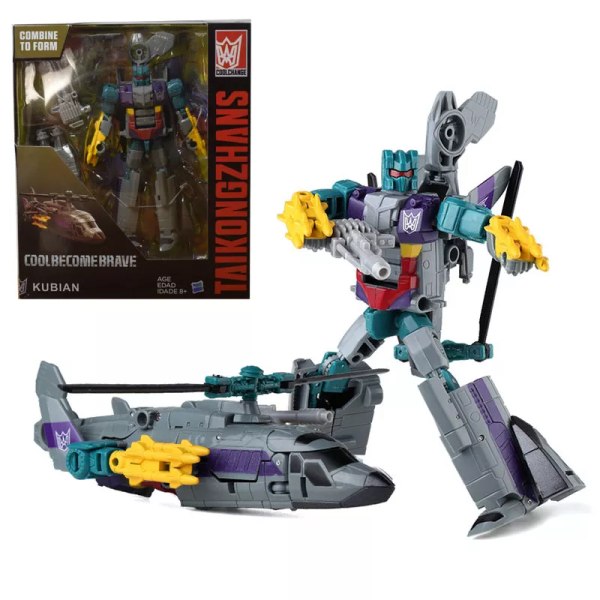 HZX Transformation Robot Billeksaker Pojkar Anime Bruticus Flygplan Tank Engineering Flygplan Modell KO Barn Present B103 NO BOX