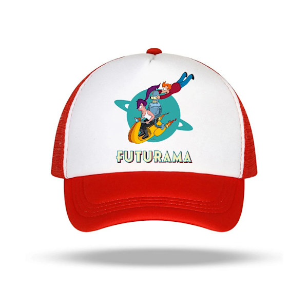 Futurama Cap Pojkar Flickor Tecknadt print Mesh Cap Kawaii Solhatt Söt Anime Utomhus Casual Sport Cap Barnfödelsedagspresenter FCWL13 kids