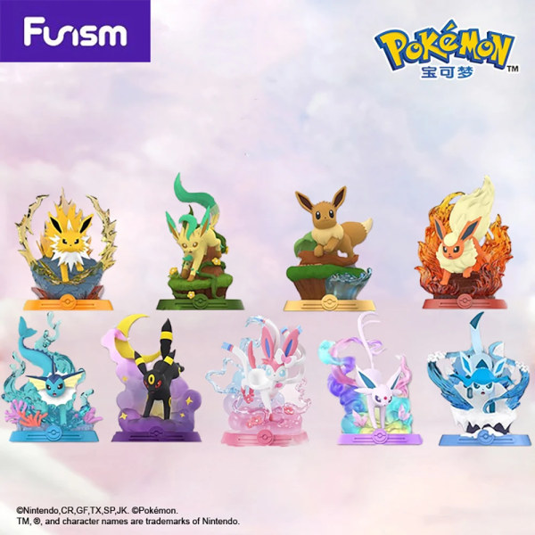 Ny Original Funism Lager Eeveelution Eevee Vaporeon Espeon Umbreon Leafeon Sylveon Modellleksaker Samlarfigurer Presenter Glaceon