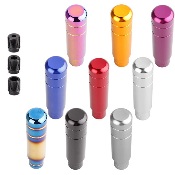 RASTP-JDM Style 13 cm aluminium växelspaksknopp Växelspakshuvud för universal manuell växellåda RS-SFN128-Neo Chrome Neo Chrome