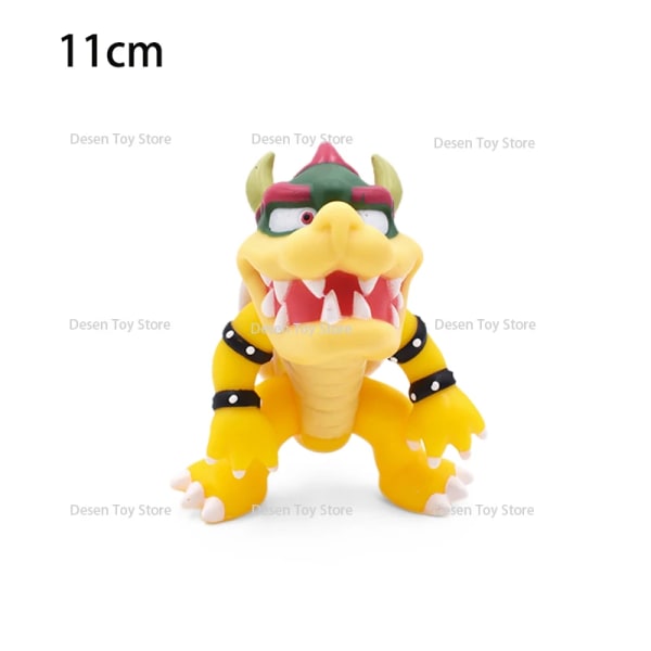 1st Mini Mario Bros Figur Bowser Princess Peach Padda Goomba Grön Yoshi Donkey Kong Koopa Troopa Cappy Goomba Action Model Toy H